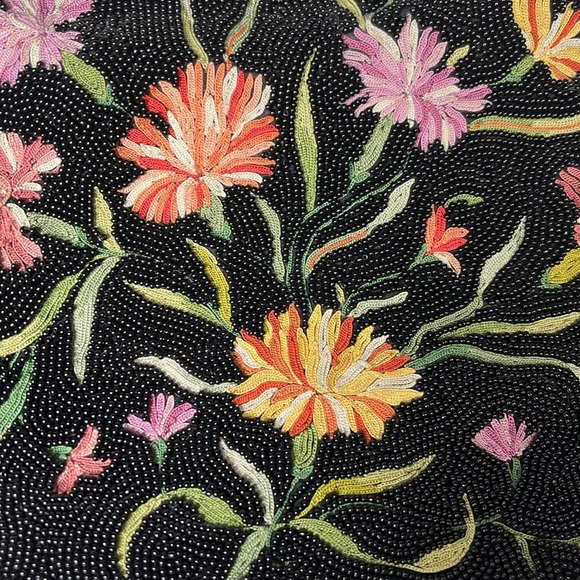 Vintage Bags By Josef Beaded Embroidered Clutch Bag Hand Beaded In France - Picture 2 of 13